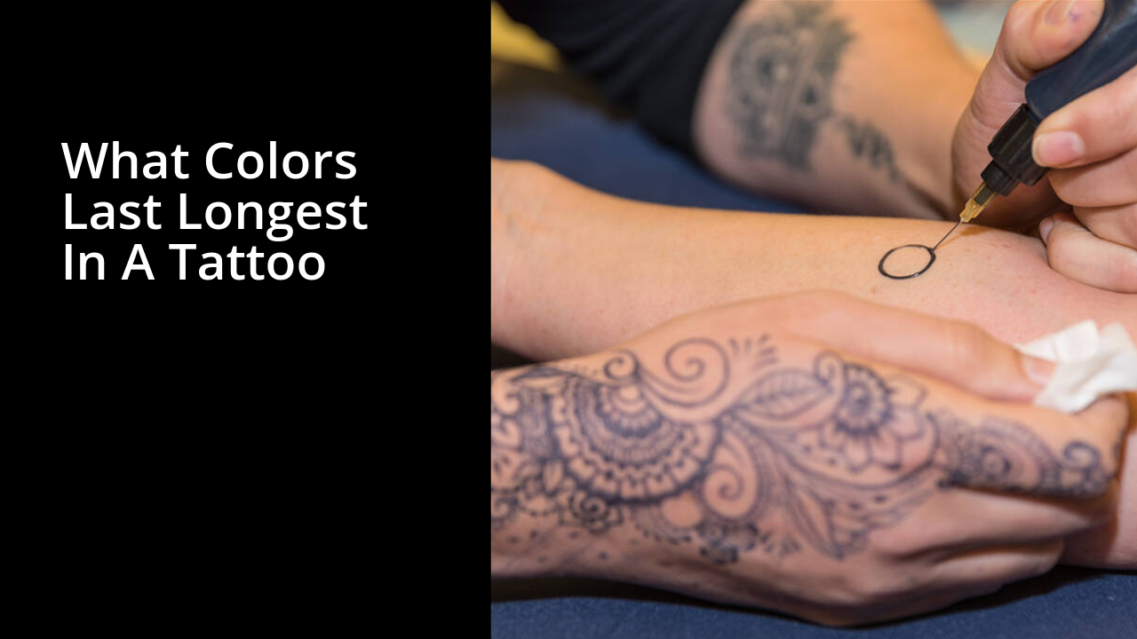 what colors last longest in a tattoo