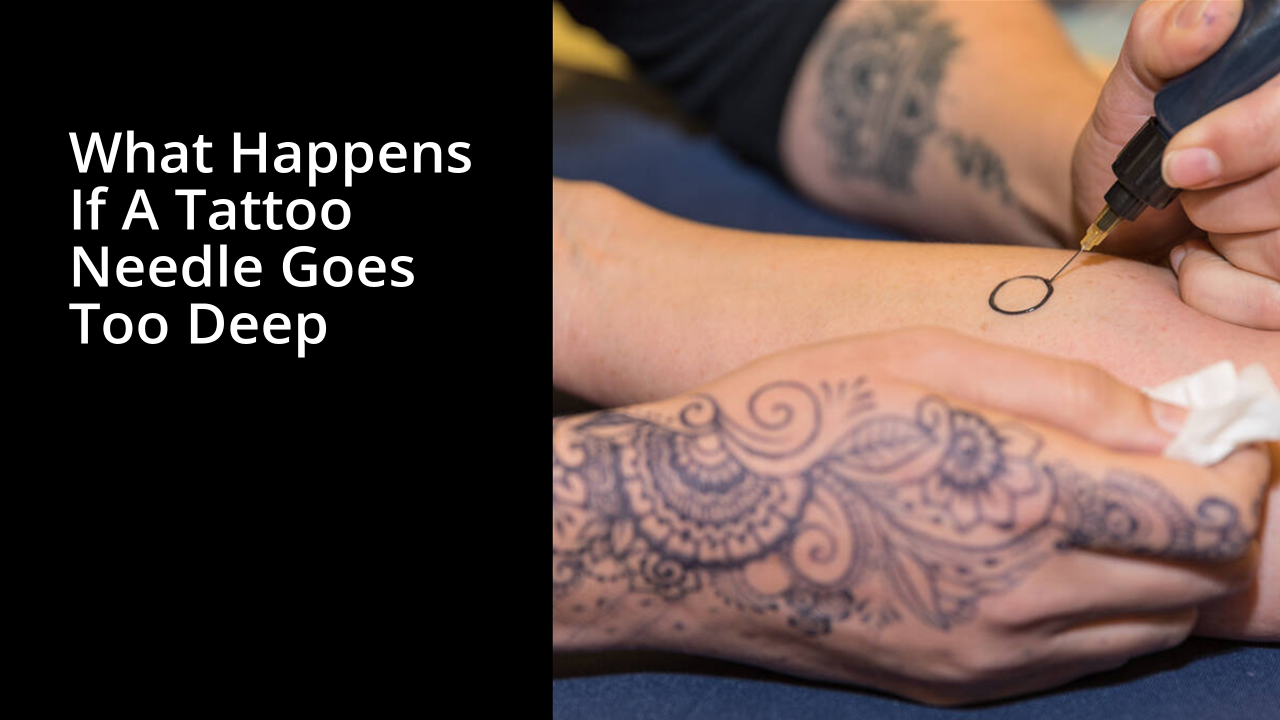 what happens if a tattoo needle goes too deep